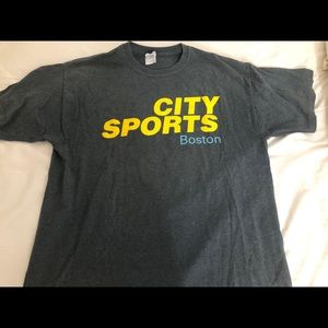 City Sports Boston Gray T-Shirt XL